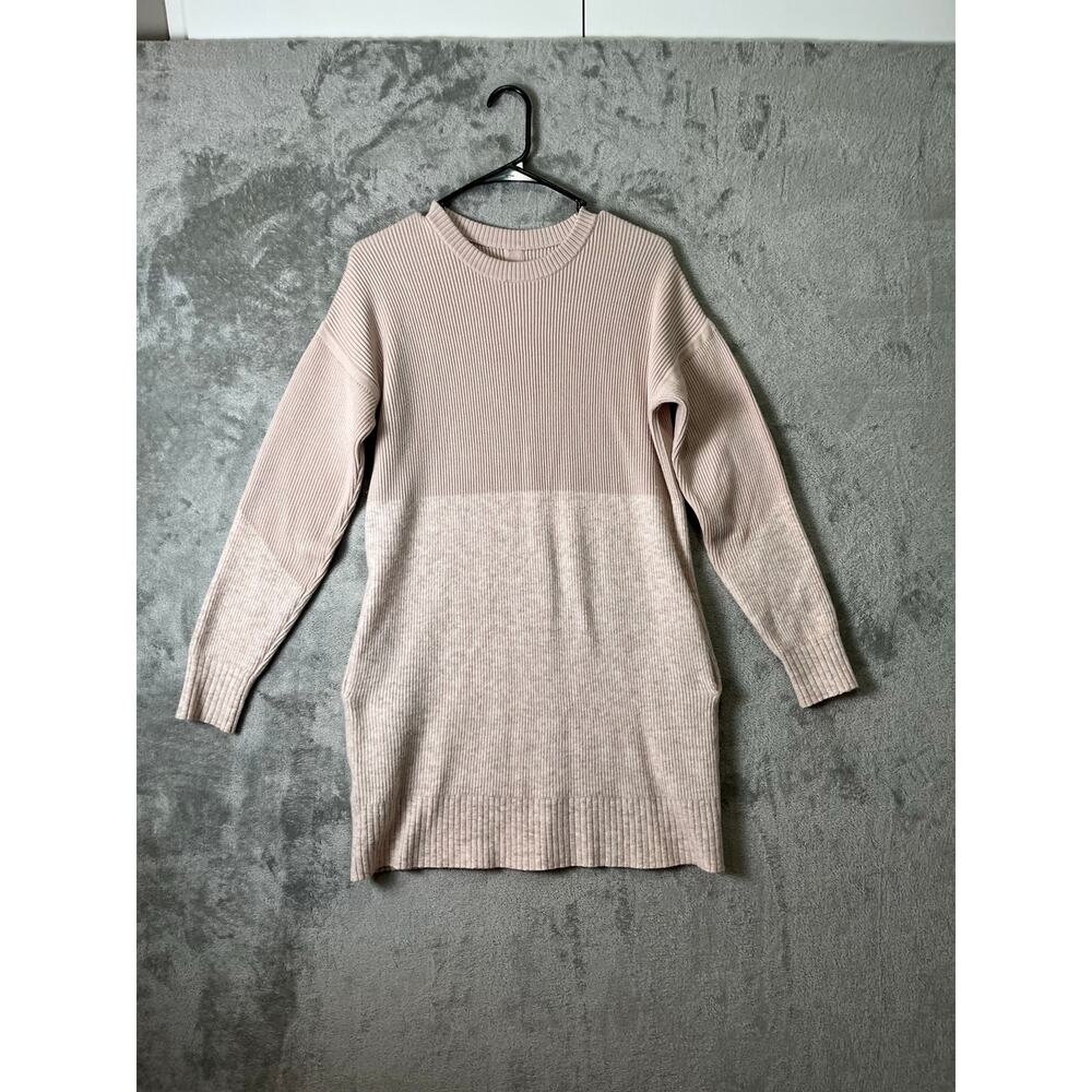 Lululemon Restful Intention Sweater Heathered Pink‎ Bliss XS Cashmere Wool